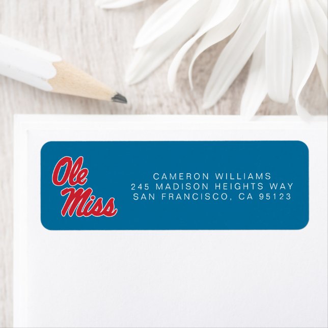 Etiqueta Universidade do Mississippi | Script Ole Miss (Insitu)