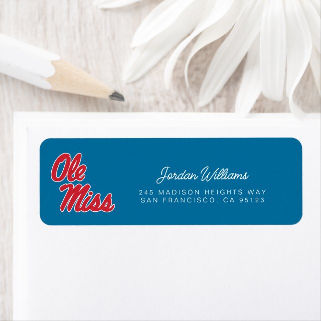 Etiqueta Universidade do Mississippi | Script Ole Miss (Insitu)
