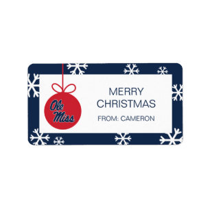 Etiqueta Universidade do Mississippi Script Ole Miss