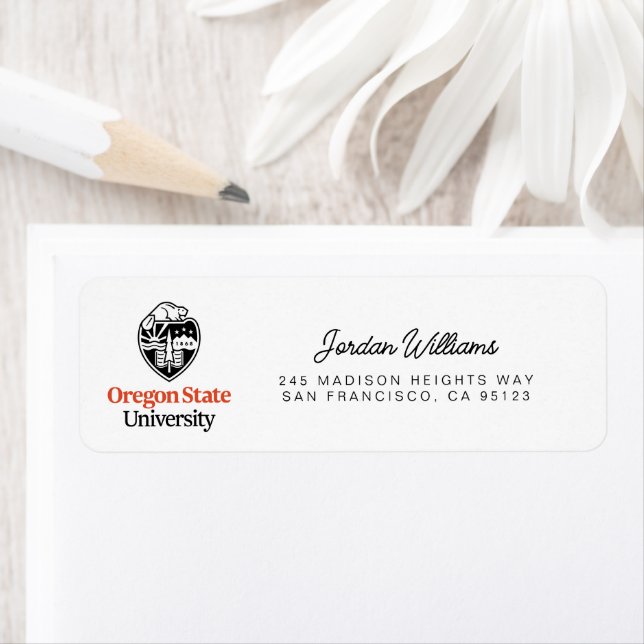 Etiqueta Universidade Estadual do Oregon (Insitu)