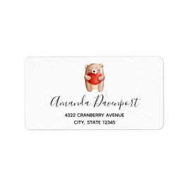 Etiqueta Urso Corado Corado Corado Carregando