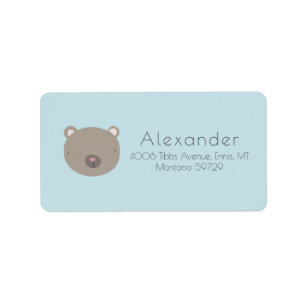 Etiqueta Urso de Corte Personalizado