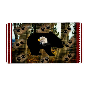 Etiqueta Urso Negro - Urso Negro - Urso Negro - Imprime Nat