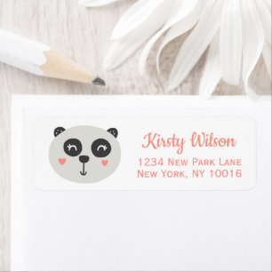 Etiqueta Urso Panda Bonito