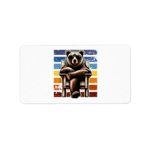 Etiqueta Urso Retroativo legal nos óculos escuros 70 e 80 a