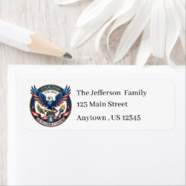 Etiqueta USA 250 Eagle return address