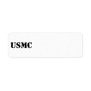 Etiqueta USMC [texto do estêncil]
