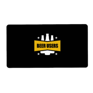 Etiqueta Usuários de Cervejas Ortoadas