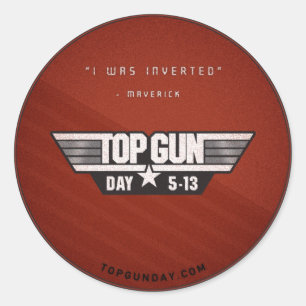 Etiqueta v2 do dia de Top Gun - eu fui invertido