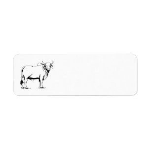 Etiqueta Vaca do Brahman