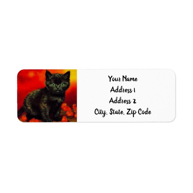 Etiqueta Van Gogh Black Kitten (Frente)