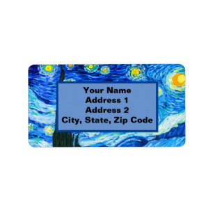 Etiqueta Van Gogh Starry Night