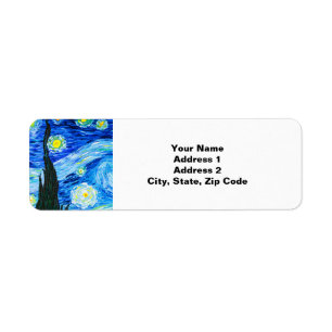 Etiqueta Van Gogh Starry Night