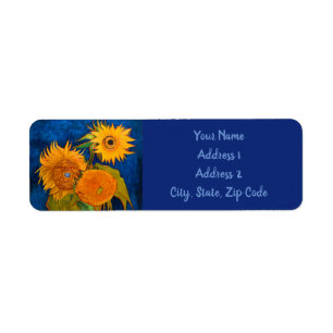 Etiqueta Van Gogh Sunflower
