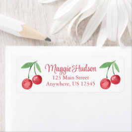 Etiqueta Vanguarda Cherries Watercolor