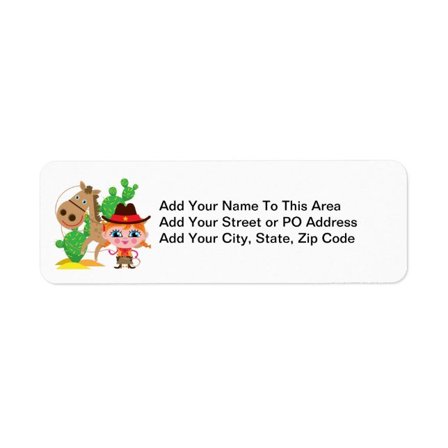 Etiqueta Vaqueira e cavalo (Frente)