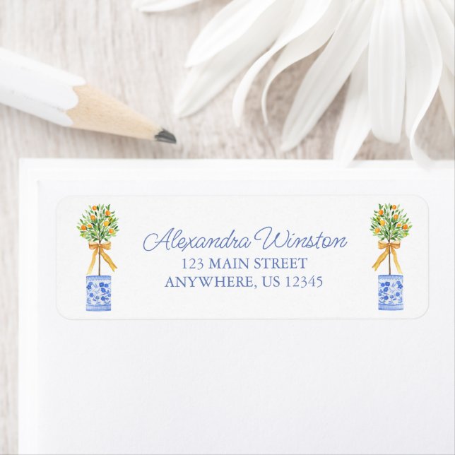 Etiqueta Variável de Árvore Laranja de Quarela (Insitu)