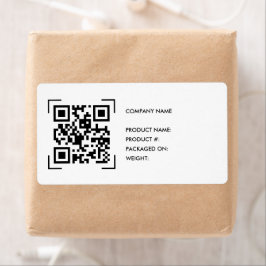 Etiqueta Varredura de Código QR de Inventário | Rótulo de L