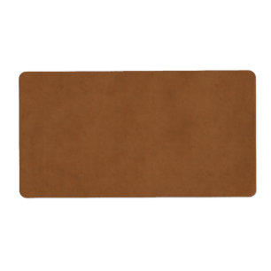 Etiqueta Vazio de couro do papel de pergaminho de Tan Brown
