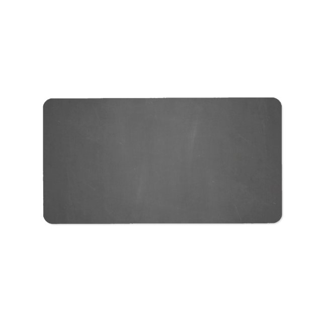 Etiqueta Vazio de quadro chalkboard personalizado (Frente)
