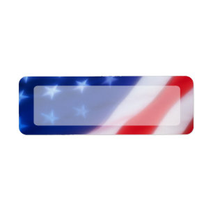 Etiqueta Vazio patriótico da bandeira americana