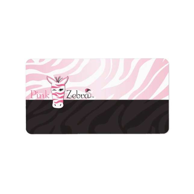 Etiqueta Vazio Zebra Rosa (Frente)