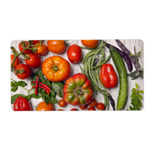 Etiqueta Vegetais e Colheita de Plantas