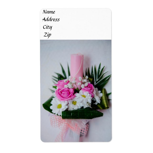 Etiqueta Vela batismo (Frente)