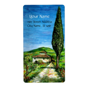 ETIQUETA VELHA FARMHOUSE NA TÚSCULA