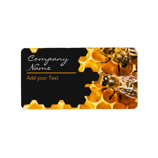 Etiqueta Vendedor de mel - apicultor (Frente)