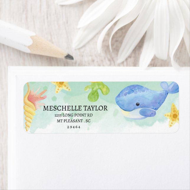 Etiqueta Verão sob o rótulo do Chá de fraldas marinho (Insitu)