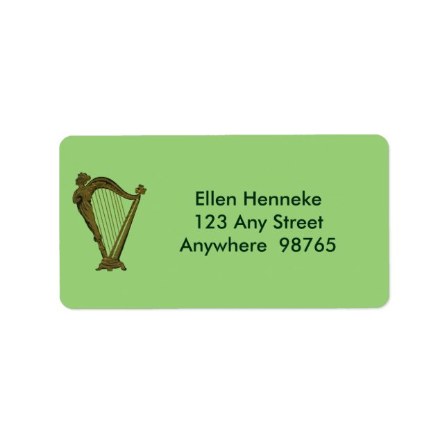 Etiqueta Verdadeiros Corações Irlandeses (Frente)