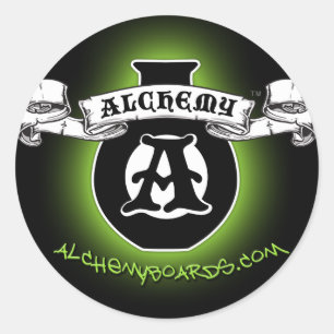 Etiqueta verde da alquimia