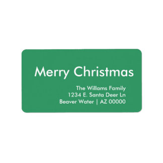 Etiqueta Verde de Natal Genérico