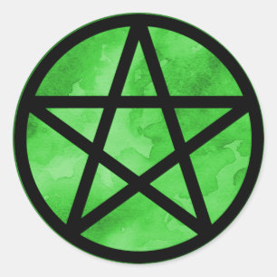 Etiqueta verde do Pentacle