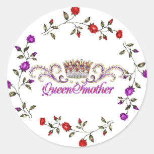 etiqueta vermelha da rainha do chapéu