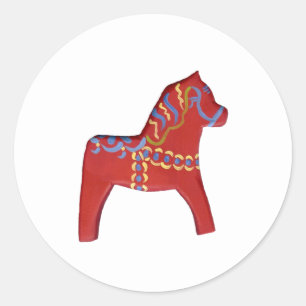 Etiqueta vermelha do cavalo #1 de Dala