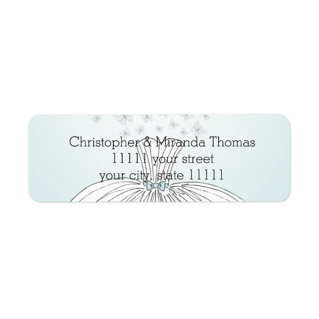 Etiqueta Vestido de Casamento (Frente)