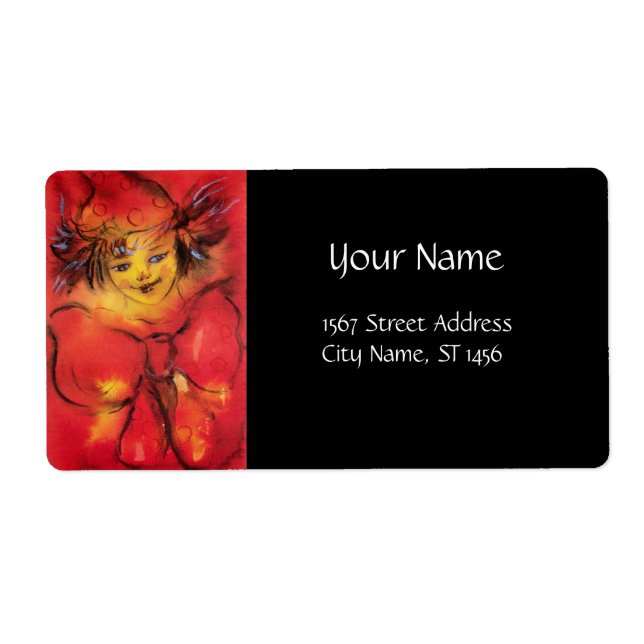 ETIQUETA VESTUÁRIO COM BORRACHA VERMELHA (Frente)