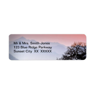Etiqueta Viagem Fotografia GSMNP Sunset Blue Ridge
