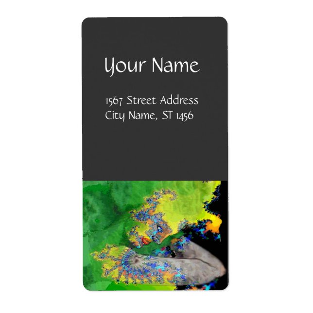 Etiqueta VIBRAÇÕES DA MATÉRIA cinza amarela VERDE (Frente)