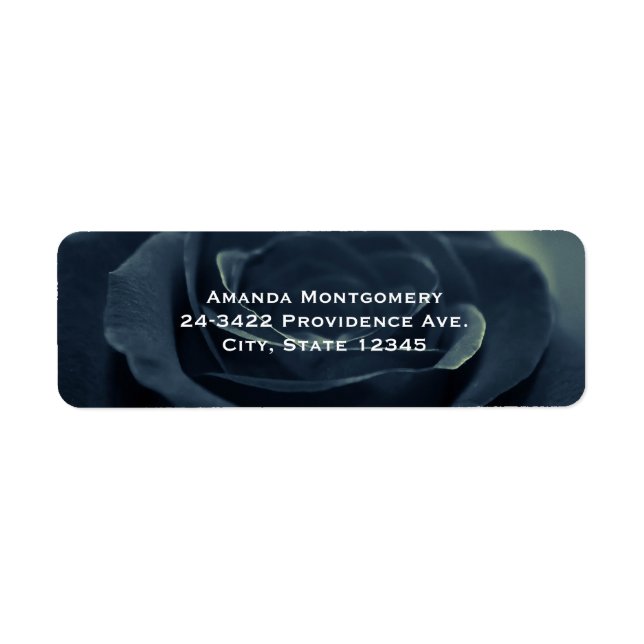 Etiqueta Víbula Gótica Preta Rosa (Frente)