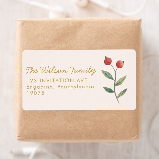 Etiqueta Vídeo de Natal Feliz (Criador carregado)