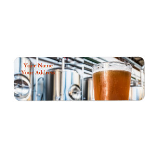 Etiqueta Vidro de Cerveja na Microbrewery