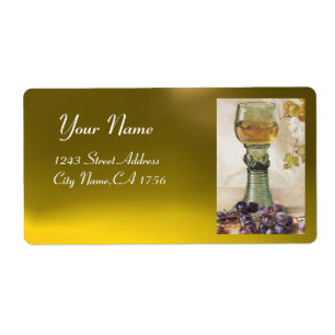 ETIQUETA VIDRO DO VINHO BRANCO, PARTIDO VELHO DO VINHEDO DA