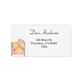 Etiqueta Vidro Escocês Moderno