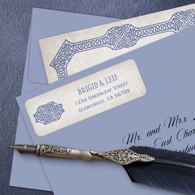 Etiqueta Viking Celtic Gamer Wedding (Criador carregado)