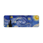 Etiqueta Vincent Van Gogh - A noite de Starry<br><div class="desc">A Noite Estrelada / La nuit etoilee - Vincent Van Gogh em 1889</div>