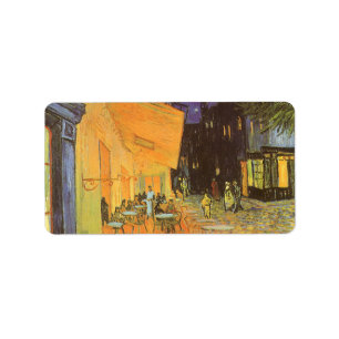 Etiqueta Vincent van Gogh - Cafe Terrace à Noite