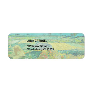 Etiqueta Vincent van Gogh - Campos de trigo perto de Auvers